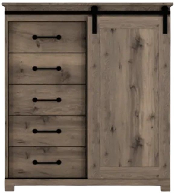 Perdue Woodworks 59,000 Essential Brown Chest with Barn Door-1