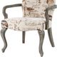 Olliix by Madison Park Ivory Multi Arnau Goose Neck Arm Chair-3