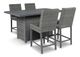 Signature Design by Ashley® Palazzo 5-Piece Gray Counter Height Outdoor Dining Set-0