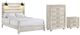 Elements International Fort Worth 3-Piece White Full Bedroom Set-0