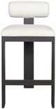 Uttermost® Bolster Back Java Black/Oyster Aluminum/Fabric Outdoor Bar Stool-2