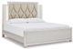 Signature Design by Ashley® Lindenfield 5-Piece Silver King Upholstered Panel Bed Set-1