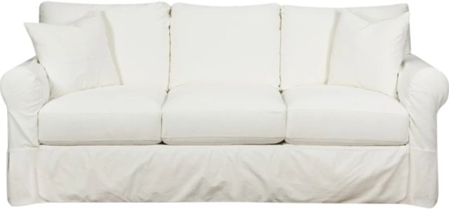 Fusion Furniture 9901 Sutton Snow Slipcovered Sofa-0