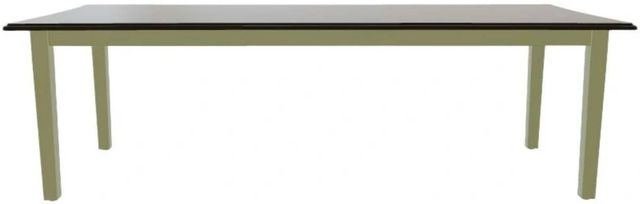 Mavin Customizable 42" x 72" Concave Extendable Dining Table with 2 Leaves-1