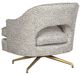 Fairfield® Customizable Jamie Memory Swivel Chair with Brushed Brass Legs-3