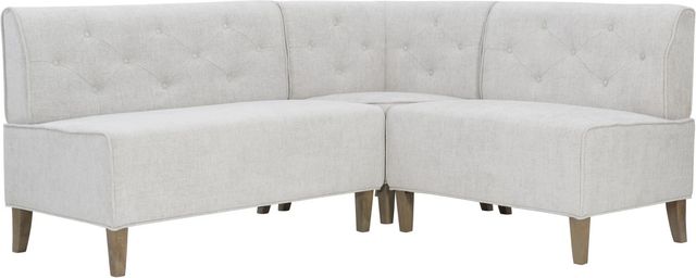 Powell® Auden Light Gray Nook Corner Bench-2