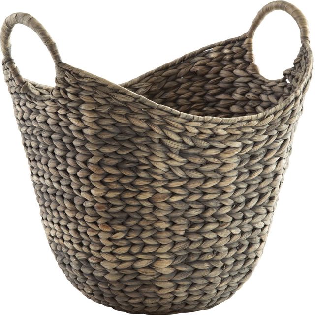 Signature Design by Ashley® Perlman 2-Piece Antique Gray 16" Basket Set-0