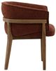 Dovetail Furniture Delmore Natural/Rust Dining Arm Chair-2