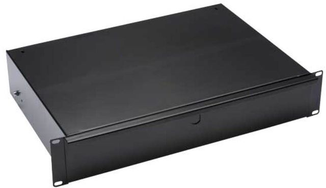 Sanus® Component Series Black 2U Rack Drawer-0