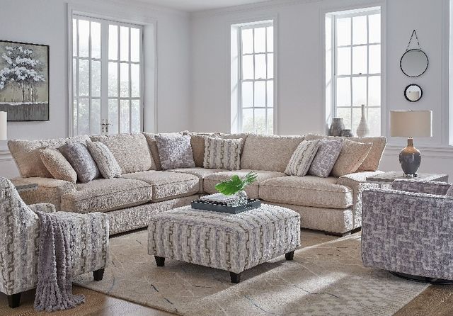 Fusion Furniture Doc 3-Piece Fossil Sectional-1