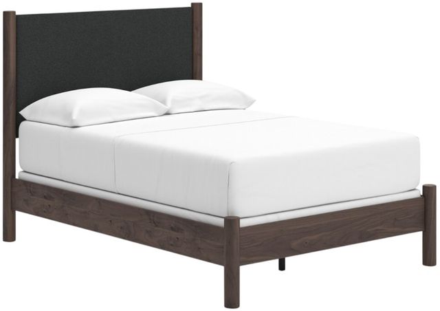 Signature Design by Ashley® Cadmori Black/Brown Youth Full Upholstered Panel Bed-1