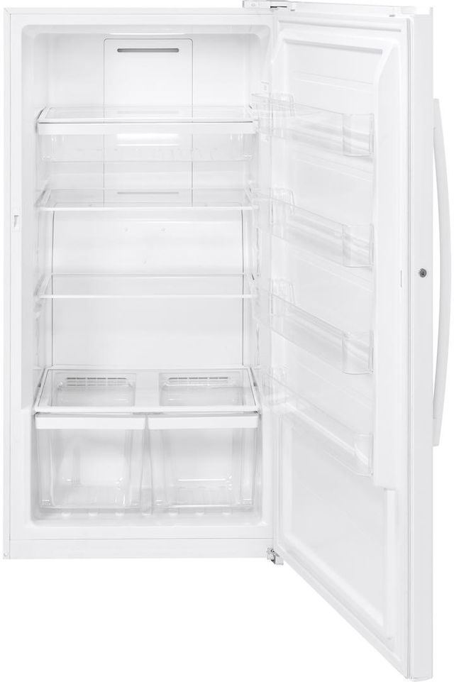 GE® 33" 17.3 Cu. Ft. White Upright Freezer-1