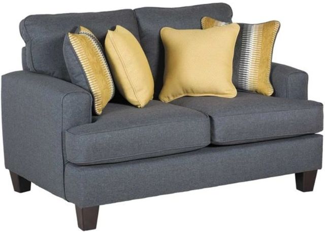 Fusion Furniture Maxwell Gray Loveseat-0