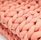 Hush Knit Burnt Orange Weighted Blanket-1