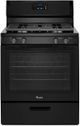 Whirlpool® 30" Black Free Standing Gas Range-0