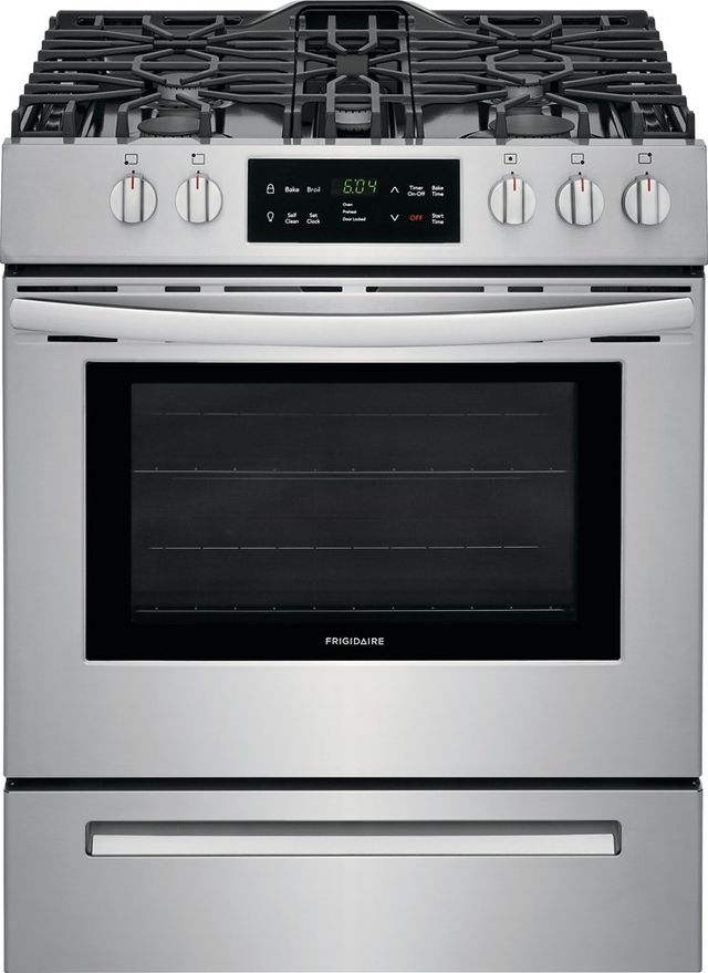 Frigidaire® 30" Stainless Steel Freestanding Gas Range-0