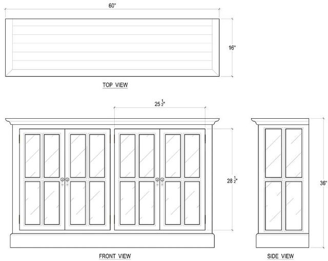 Bramble Customizable Cape Cod Media Stand-1