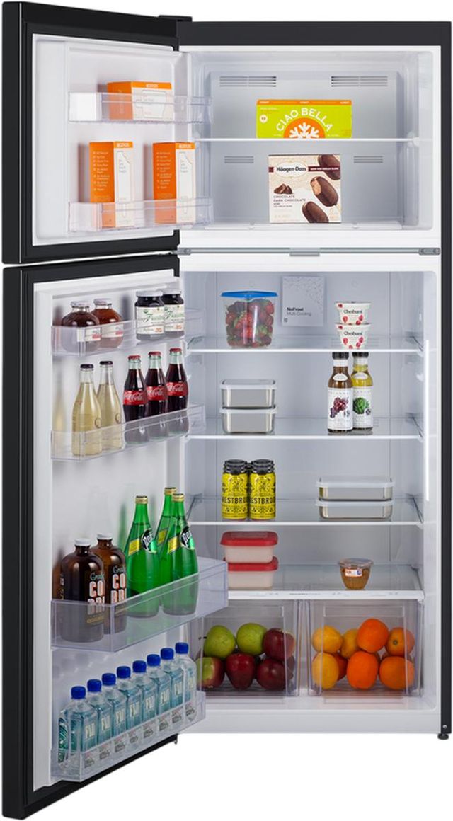 Summit® 28" 14.3 Cu. Ft. Black Counter Depth Top Freezer Refrigerator-3