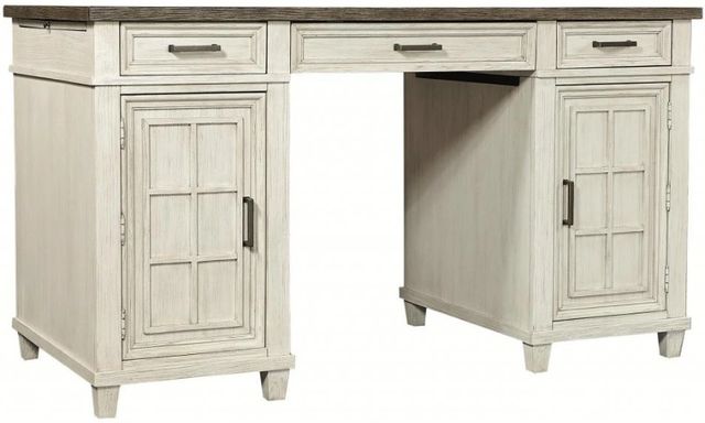 aspenhome® Caraway Aged Ivory 66" Executive Desk-0