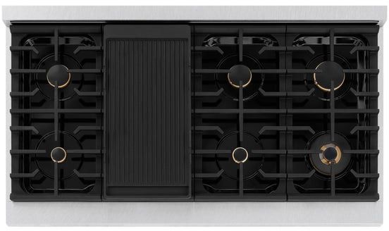 ZLINE Autograph Edition 48" Satin Stainless Steel Pro Style Gas Range-3