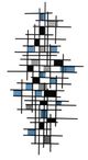 StyleCraft Black/Blue Abstract Wall Decor-0
