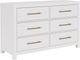 Riverside Furniture Rosalie Small White Caps Dresser-0