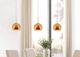 Cal® Lighting & Accessories Amber/Red Mini Pendant-1