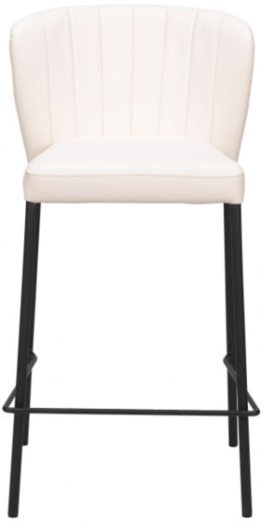 Zuo® Modern Linz Cream Counter Stool-2