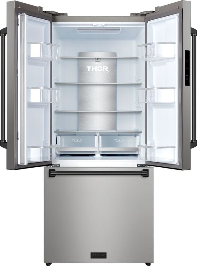 Thor Kitchen® Gordon Ramsay Series 30 in. 17.7 Cu. Ft. Stainless Steel Counter Depth French Door Refrigerator-1