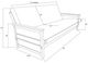 Kodiak Furniture Lexington Taxi Seaport/Weathered Gray Full Futon with Mattress-3