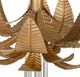 A & B Home Lustrous Gold Glass Chandelier-2
