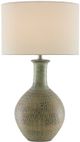 Currey & Company Loro Dark Moss Green/Ivory Table Lamp-0