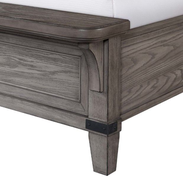 Intercon Forge Wire Brushed Steel Gray King Panel Bed-3