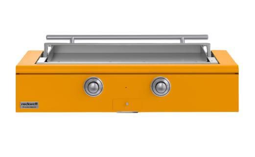 Caliber™ Rockwell Social 48" Saffron Built-In Natural Gas Outdoor Griddle with Stainless Steel Hardware-0