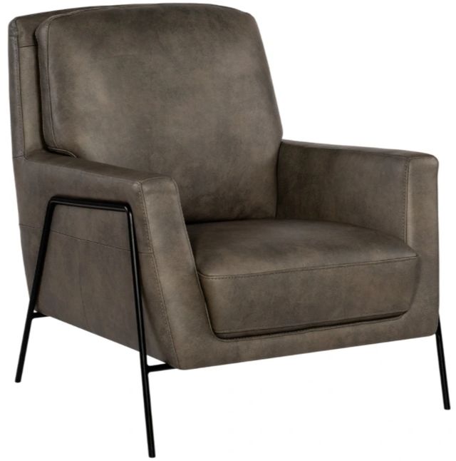 Hooker® Furniture CC Ankur Meteor Leather Amette Club Chair-0