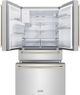ZLINE Autograph Edition 36" 21.6 Cu. Ft. Fingerprint Resistant Stainless Steel Counter Depth French Door Refrigerator with Water/Ice Dispenser and Polished Gold Traditional Handles-1