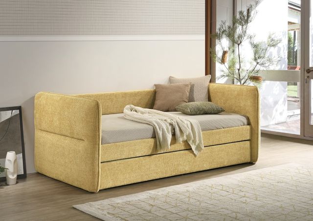 Crown Mark Philipa Gold Upholstered Daybed-1