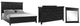 Bernards Spruce Creek 3-Piece Black Queen Panel Bed Set-0