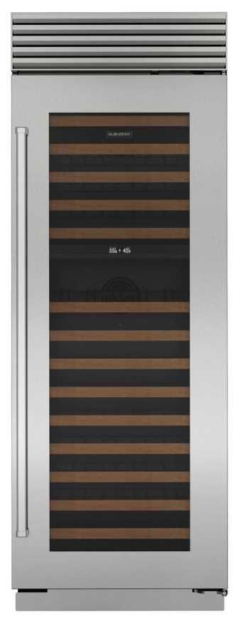 Sub-Zero® Classic Series 30" Stainless Steel Left Hinge Wine Cooler-0