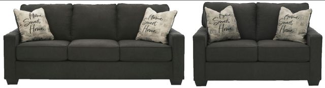 Signature Design by Ashley® Lucina 2-Piece Charcoal Living Room Set-0