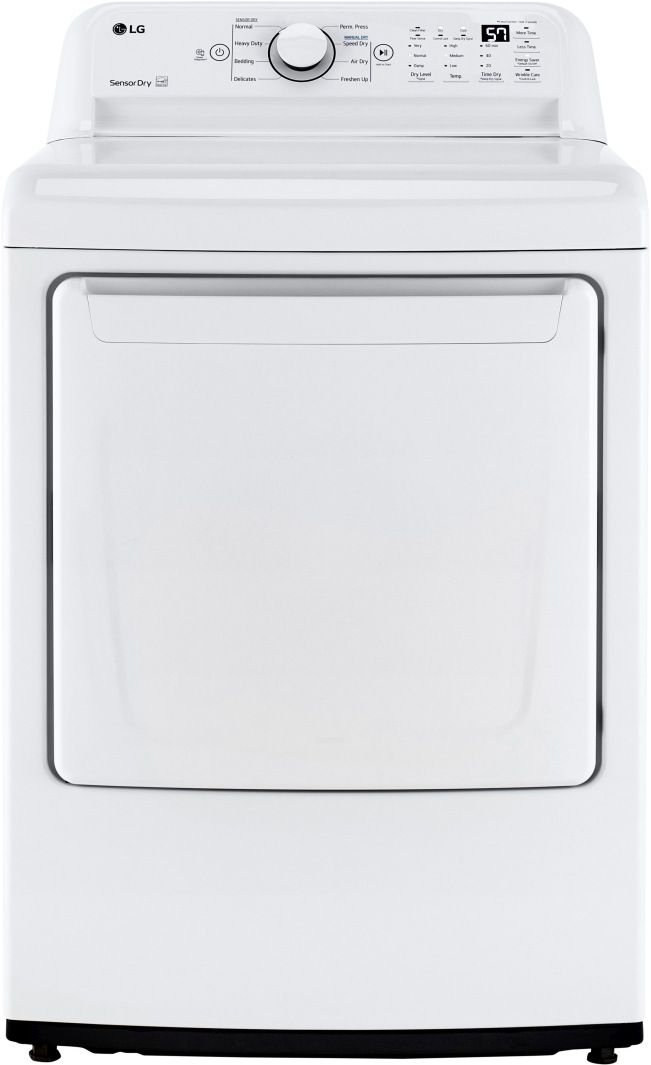 LG 7.3 Cu. Ft. White Front Load Electric Dryer