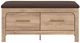 Signature Design by Ashley® Kinlanni Brown/Tan Upholstered Storage Bench-3