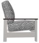 Telescope Casual Leeward Agra Classic/Warm Gray Fabric/Polymer Outdoor Cushion Three-Seat Sofa with Chestnut Rustic Polymer Arms-2
