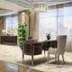 Michael Amini® Villa Cherie Chardonnay/Porcini Desk Chair-1