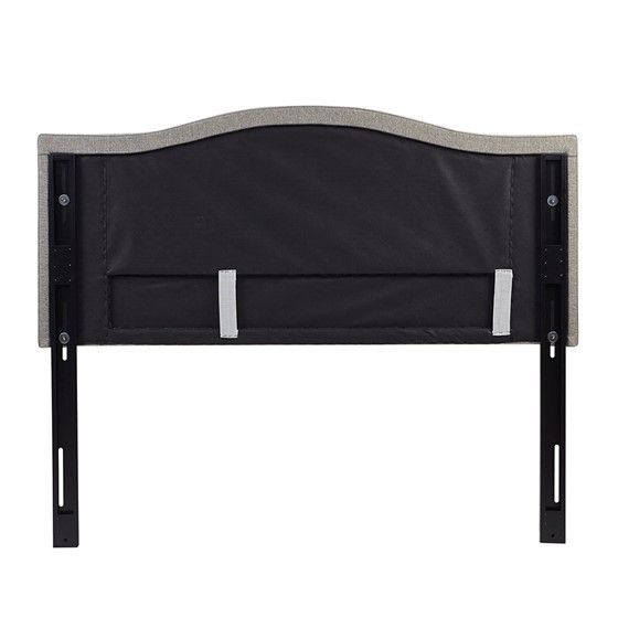 Olliix by Madison Park Nadine Grey King Upholstery Headboard-1
