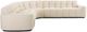 Moe's Home Collection Roman 5-Piece Oat L-Shaped Sectional-1