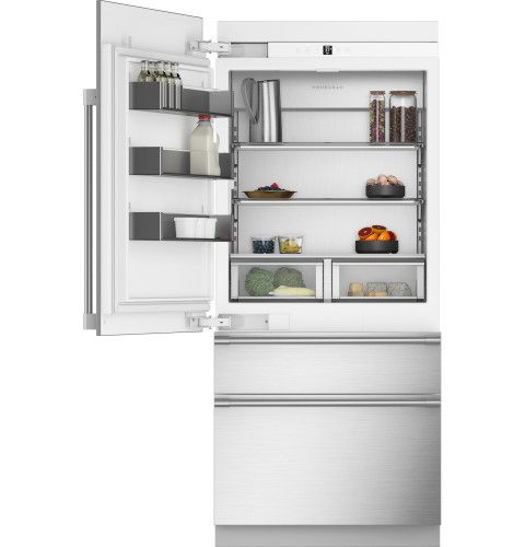 Monogram® 36" 20.2 Cu. Ft. Panel Ready Premium Integrated Left Hinge Built-In Bottom Freezer Refrigerator-3