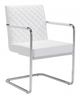 Zuo® Quilt White Dining Chair-0