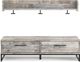 Signature Design by Ashley® Neilsville Whitewash Wall Mounted Coat Rack with Shelf-2