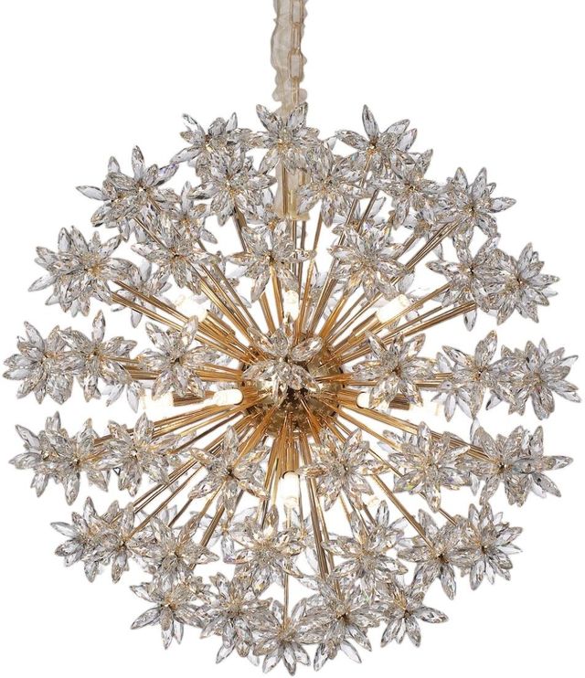 Michael Amini® Bouquet Gold 18-Light Round Chandelier-0